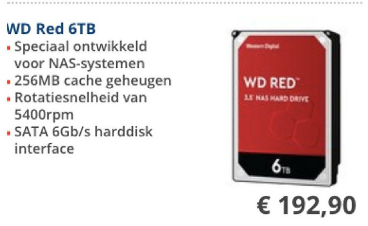 Western Digital   interne harde schijf folder aanbieding bij  Informatique - details