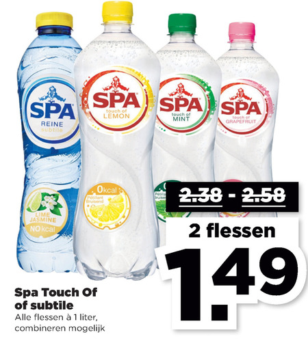 Spa en Fruit   fruitdrank folder aanbieding bij  Plus - details