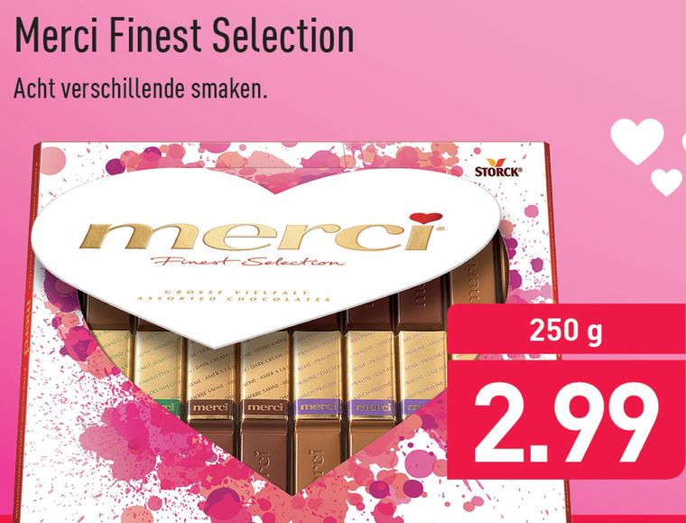 Merci   chocolade folder aanbieding bij  Aldi - details