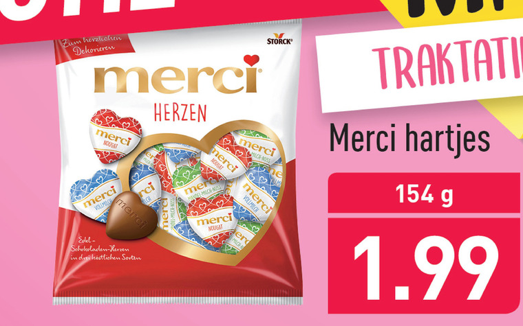 Merci   chocolade folder aanbieding bij  Aldi - details