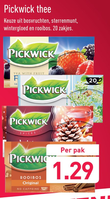 Pickwick   thee folder aanbieding bij  Aldi - details