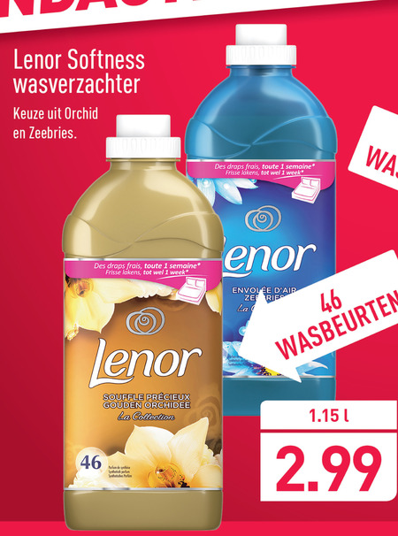 Lenor   wasverzachter folder aanbieding bij  Aldi - details