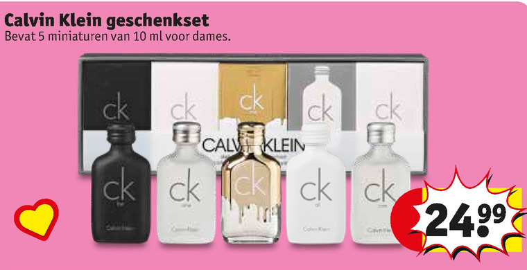 Calvin Klein   parfum geschenkset folder aanbieding bij  Kruidvat - details