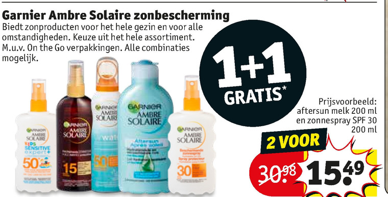 Ambre Solaire   aftersun, zonnebrandolie folder aanbieding bij  Kruidvat - details