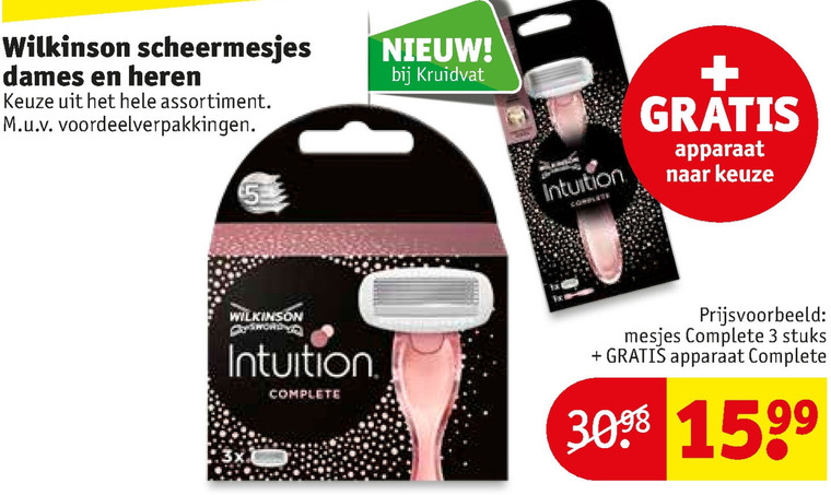 Wilkinson   scheermesjes, dames scheermesje folder aanbieding bij  Kruidvat - details