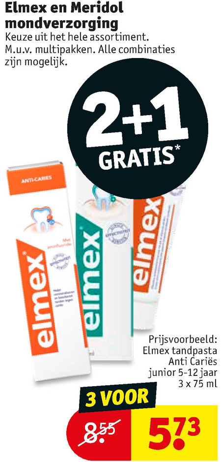 Meridol   mondwater, tandpasta folder aanbieding bij  Kruidvat - details