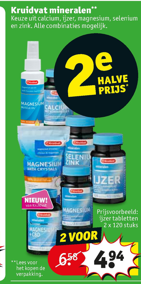 Kruidvat Huismerk   voedingssupplement folder aanbieding bij  Kruidvat - details