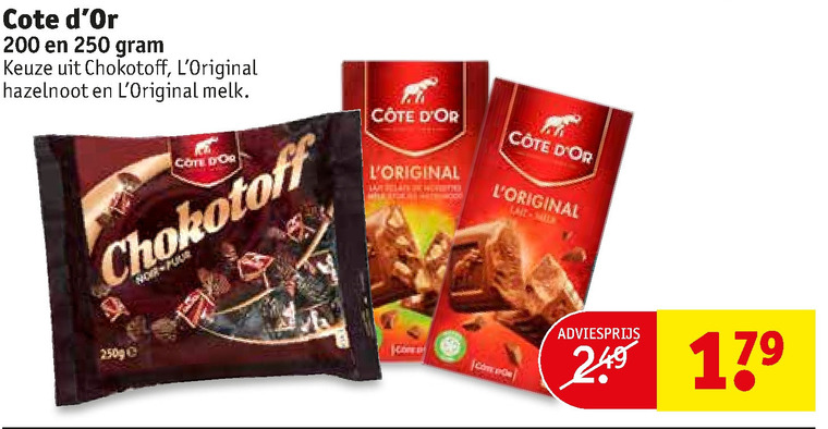 Chokotoff   chocolade folder aanbieding bij  Kruidvat - details