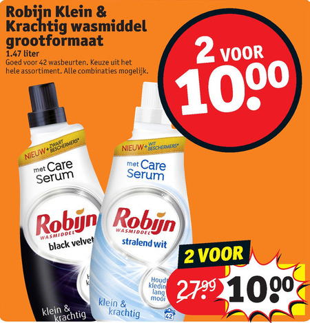 Robijn   wasmiddel folder aanbieding bij  Kruidvat - details