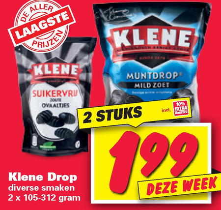 Klene   drop folder aanbieding bij  Nettorama - details