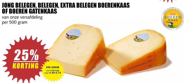 Boerenkaas   kaas folder aanbieding bij  MCD Supermarkt Basis - details