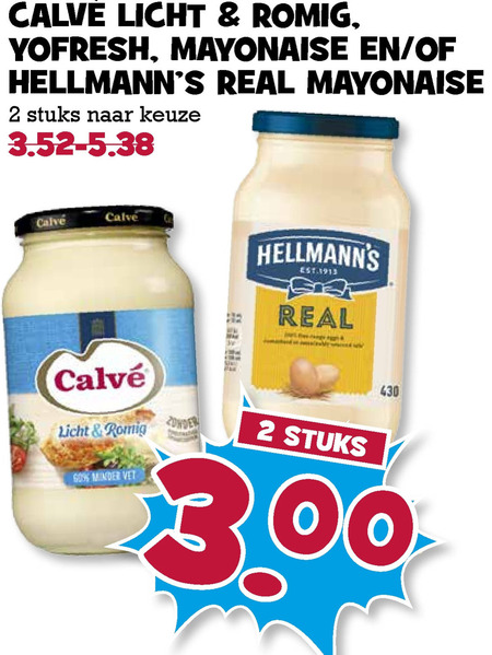 Calve   mayonaise folder aanbieding bij  Boons Markt - details