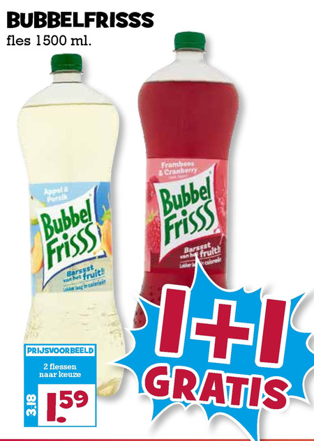 Dubbelfrisss   frisdrank folder aanbieding bij  Boons Markt - details