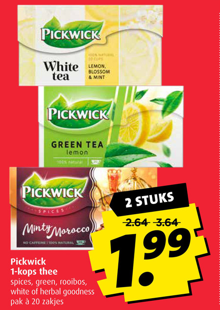 Pickwick   thee folder aanbieding bij  Boni - details