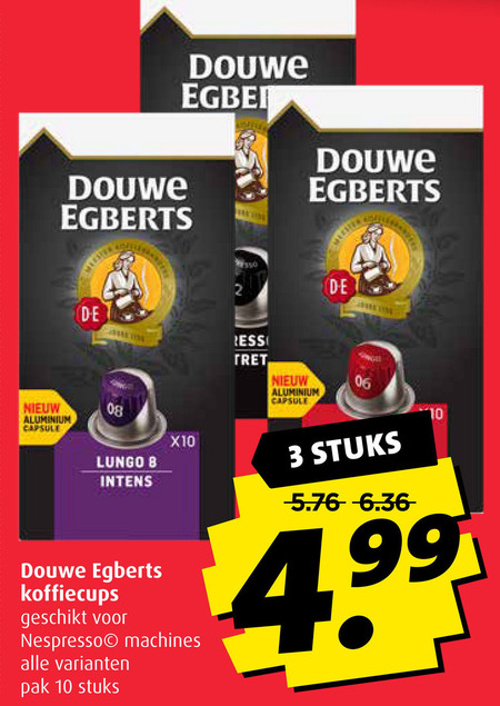 Douwe Egberts   koffiecups folder aanbieding bij  Boni - details