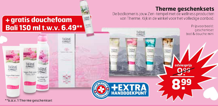 Therme   geschenkset folder aanbieding bij  Trekpleister - details