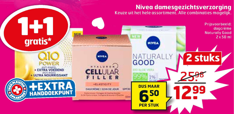 Nivea   gezichtsverzorging, nachtcreme folder aanbieding bij  Trekpleister - details