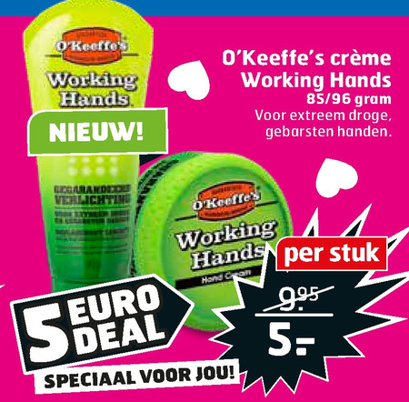 O Keeffes   handcreme folder aanbieding bij  Trekpleister - details