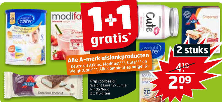 Atkins   afslankmaaltijd folder aanbieding bij  Trekpleister - details