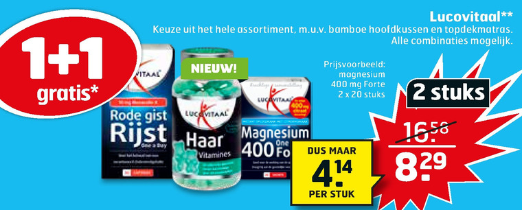 Lucovitaal   voedingssupplement folder aanbieding bij  Trekpleister - details