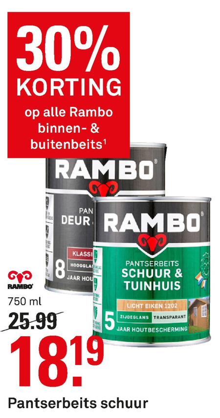 Rambo   beits folder aanbieding bij  Karwei - details