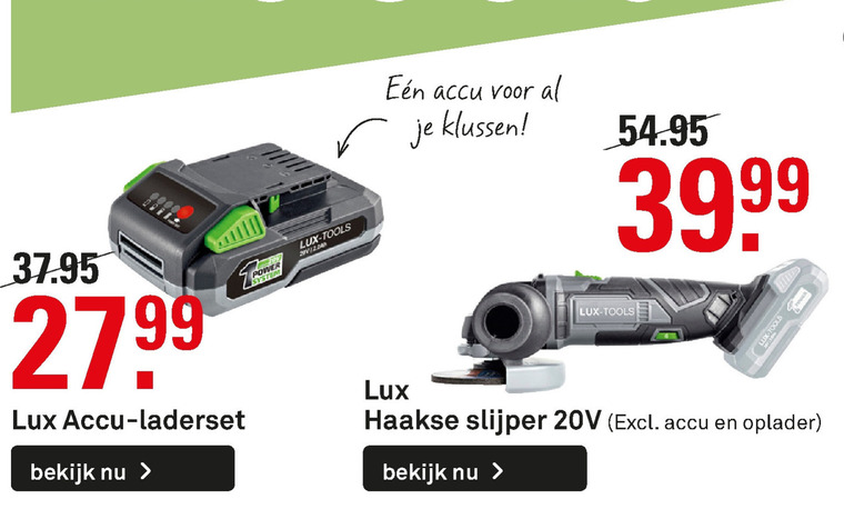 Lux   haakse slijper folder aanbieding bij  Karwei - details