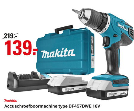 Makita   accuboormachine folder aanbieding bij  Karwei - details