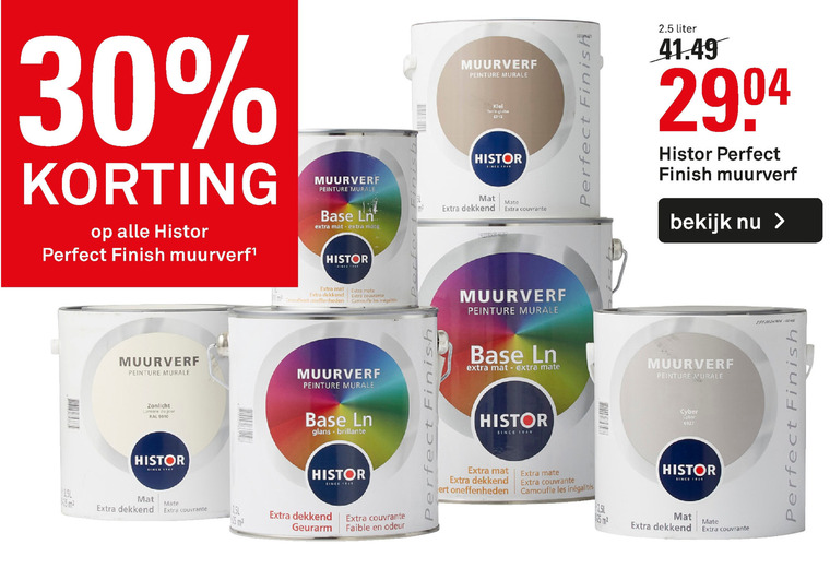 Histor   muurverf folder aanbieding bij  Karwei - details