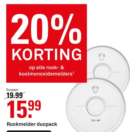 Alle merken   rookmelder, koolmonoxidemelder folder aanbieding bij  Karwei - details