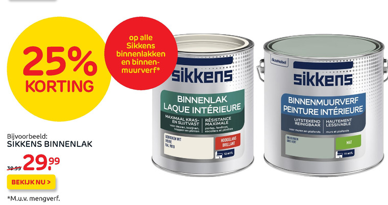 Sikkens   muurverf, lak folder aanbieding bij  Praxis - details