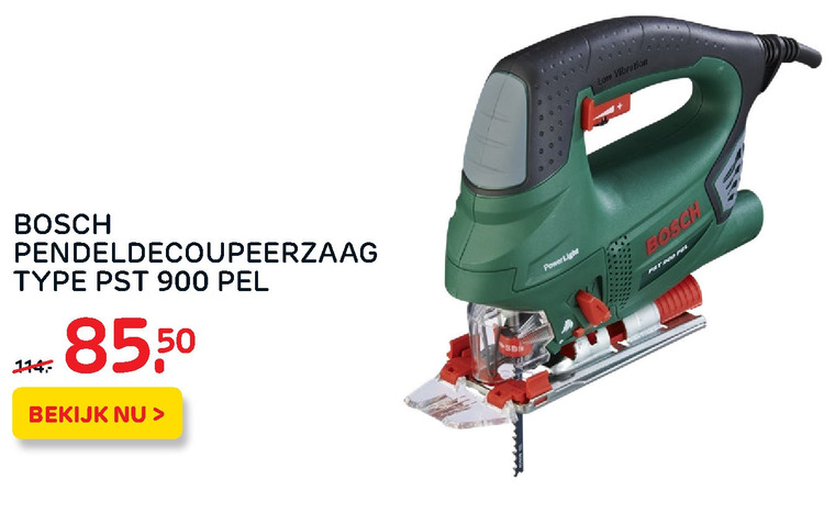 Bosch   decoupeerzaag folder aanbieding bij  Praxis - details