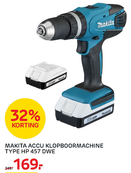 Makita   accuboormachine folder aanbieding bij  Praxis - details