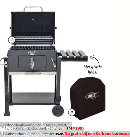 Boretti   houtskool barbecue folder aanbieding bij  Intratuin - details