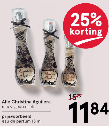 Christina Aguilera   eau de parfum folder aanbieding bij  Etos - details