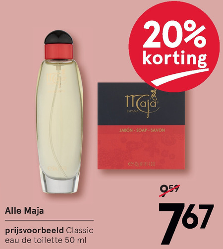 Maja   eau de toilette folder aanbieding bij  Etos - details