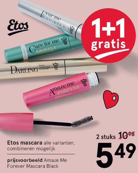 Etos Huismerk   mascara folder aanbieding bij  Etos - details