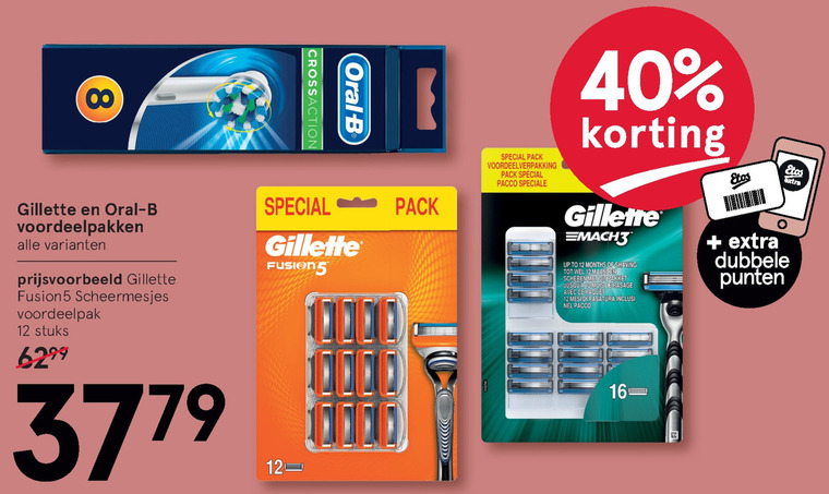 Braun Oral-B   scheermesjes, opzetborstel folder aanbieding bij  Etos - details