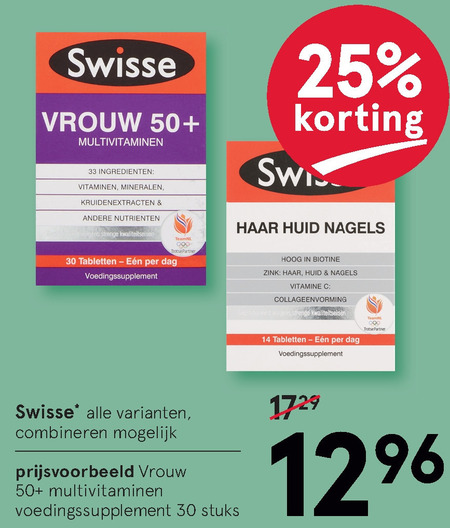 Swisse   multivitaminen folder aanbieding bij  Etos - details