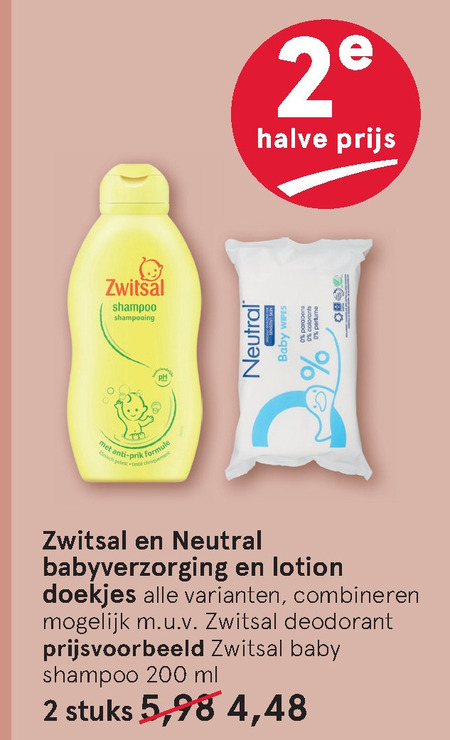 Neutral   billendoekjes, babyverzorging folder aanbieding bij  Etos - details