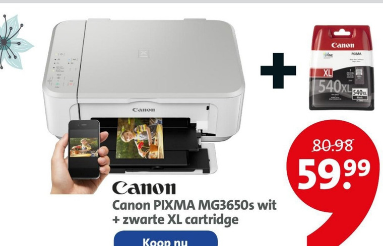 Canon   all-in-one printer folder aanbieding bij  Bruna - details