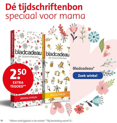 Bladcadeau   cadeaukaart, tijdschrift folder aanbieding bij  Bruna - details