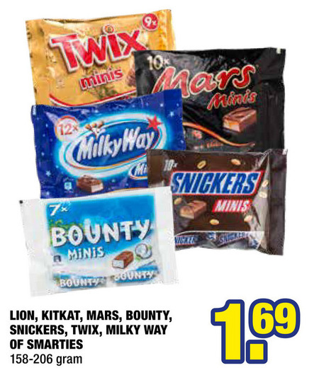 Mars   mini chocoladerepen folder aanbieding bij  Big Bazar - details