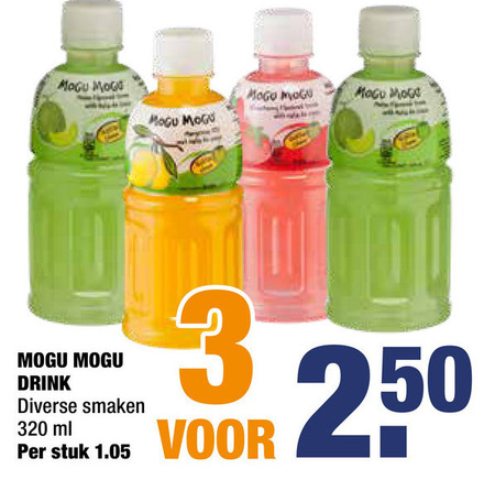 Mogu Mogu   fruitdrank folder aanbieding bij  Big Bazar - details