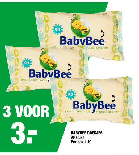 BabyBee   billendoekjes folder aanbieding bij  Big Bazar - details