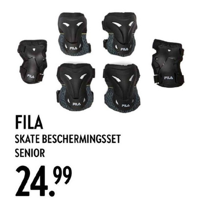 Fila   skate beschermingset folder aanbieding bij  Perry Sport - details