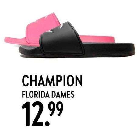 Champion   damesbadslippers folder aanbieding bij  Perry Sport - details