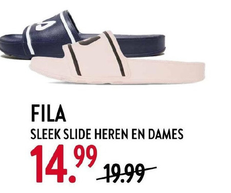 Fila   damesbadslippers folder aanbieding bij  Perry Sport - details