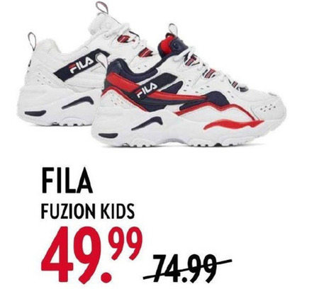 Fila   meisjes sneakers folder aanbieding bij  Perry Sport - details