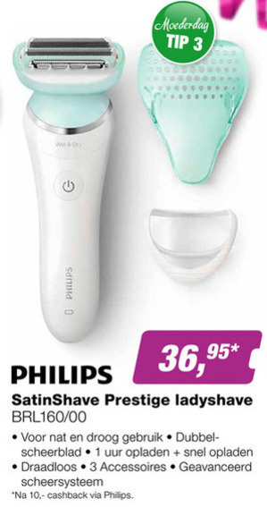 Philips   ladyshave folder aanbieding bij  EP Electronic Partner - details