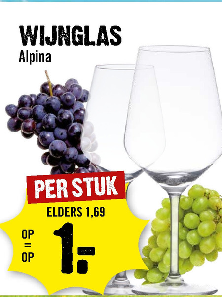 Alpina   wijnglas folder aanbieding bij  Dirck III - details